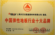 Dajulong Honorary Certificate PVC Flooring Industry Leading